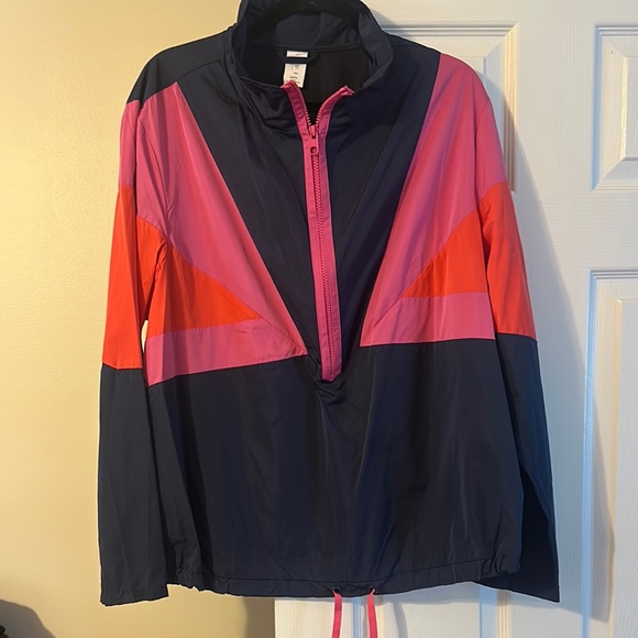 Livi Active Jackets & Blazers - Livi Active Colorblock Jacket - Pink, Red, and Navy